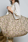 Quilted jumbe tote bag honey pol