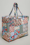 Shabby chic zip top tote bag pol