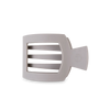 Silver Flames Medium Flat Square Hair Clip