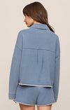 Whipstitch denim jacket back Z Supply 
